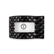 Load image into Gallery viewer, Flat Rectangle Hair Clip | Medium | Jet Black Quilted