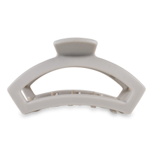 Load image into Gallery viewer, Open Hair Clip | Large | Silver Flames
