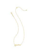 Load image into Gallery viewer, GRANDMA CRYSTAL SHORT PENDANT NECKLACE GOLD