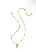 Load image into Gallery viewer, BUBBLE LETTER B SHORT PENDANT NECKLACE GOLD