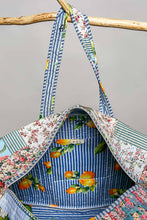Load image into Gallery viewer, Trompe L’oeil Patchwork Structured Quilted Tote Bag