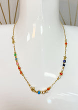 Load image into Gallery viewer, LACEY STRAND NECKLACE GOLD MULTI MIX
