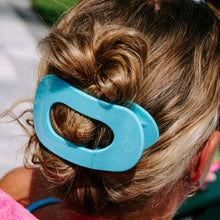 Load image into Gallery viewer, Flat Round Hair Clip | Large | Summer Sky