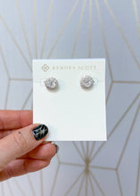 Load image into Gallery viewer, BELLA STUD EARRINGS SILVER WHITE CZ