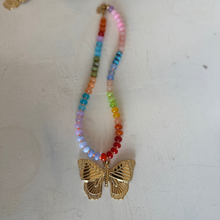 Load image into Gallery viewer, Lola Butterfly Gemstone Necklace: Multicolor