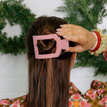 Load image into Gallery viewer, Berry Cozy | Large | Flat Square Hair Clip
