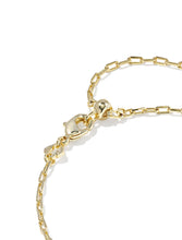 Load image into Gallery viewer, ABBIE MEDALLION DELICATE CHAIN BRACELET GOLD PINK MIX