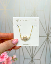 Load image into Gallery viewer, ABBIE MEDALLION SHORT PENDANT NECKLACE GOLD NEUTRAL MIX