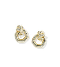 Load image into Gallery viewer, PARKER KNOT OPEN FRAME EARRINGS GOLD