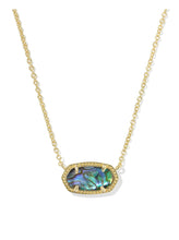 Load image into Gallery viewer, ELISA PENDANT NECKLACE GOLD ABALONE SHELL