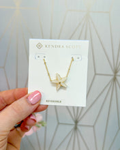 Load image into Gallery viewer, PARKER STARFISH SHORT PENDANT NECKLACE GOLD NATURAL MOTHER OF PEARL