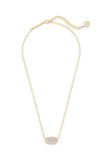 Load image into Gallery viewer, ELISA SHORT PENDANT NECKLACE GOLD - RHODIUM FILIGREE MIX