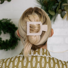 Load image into Gallery viewer, Pine & Pearl | Medium | Flat Square Hair Clip