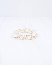 Load image into Gallery viewer, Rye Baroque Pearl Stretch Bracelet Cream