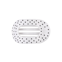 Load image into Gallery viewer, Flat Round | White Polka Dot Party | Medium Hair Clip