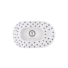 Load image into Gallery viewer, Flat Round | White Polka Dot Party | Medium Hair Clip