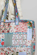 Load image into Gallery viewer, Trompe L’oeil Patchwork Structured Quilted Tote Bag