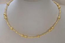 Load image into Gallery viewer, Gold Beaded Necklace 14K Gold Plated