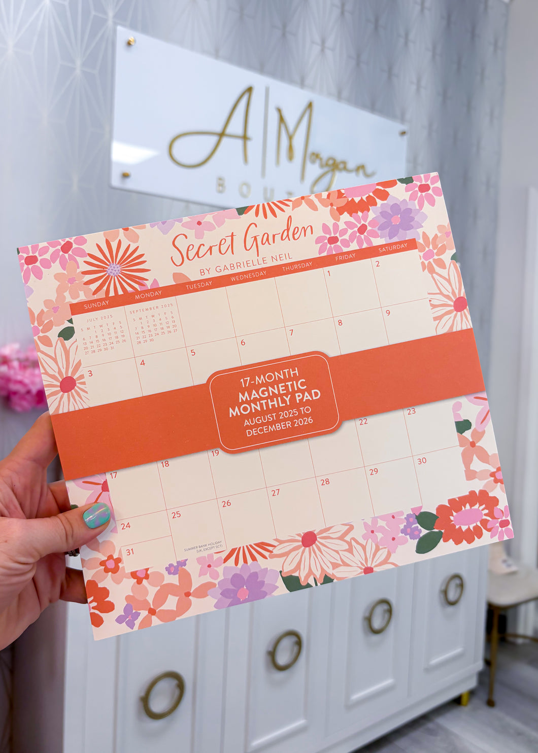 2026 Secret Garden Magnetic Monthly Pad