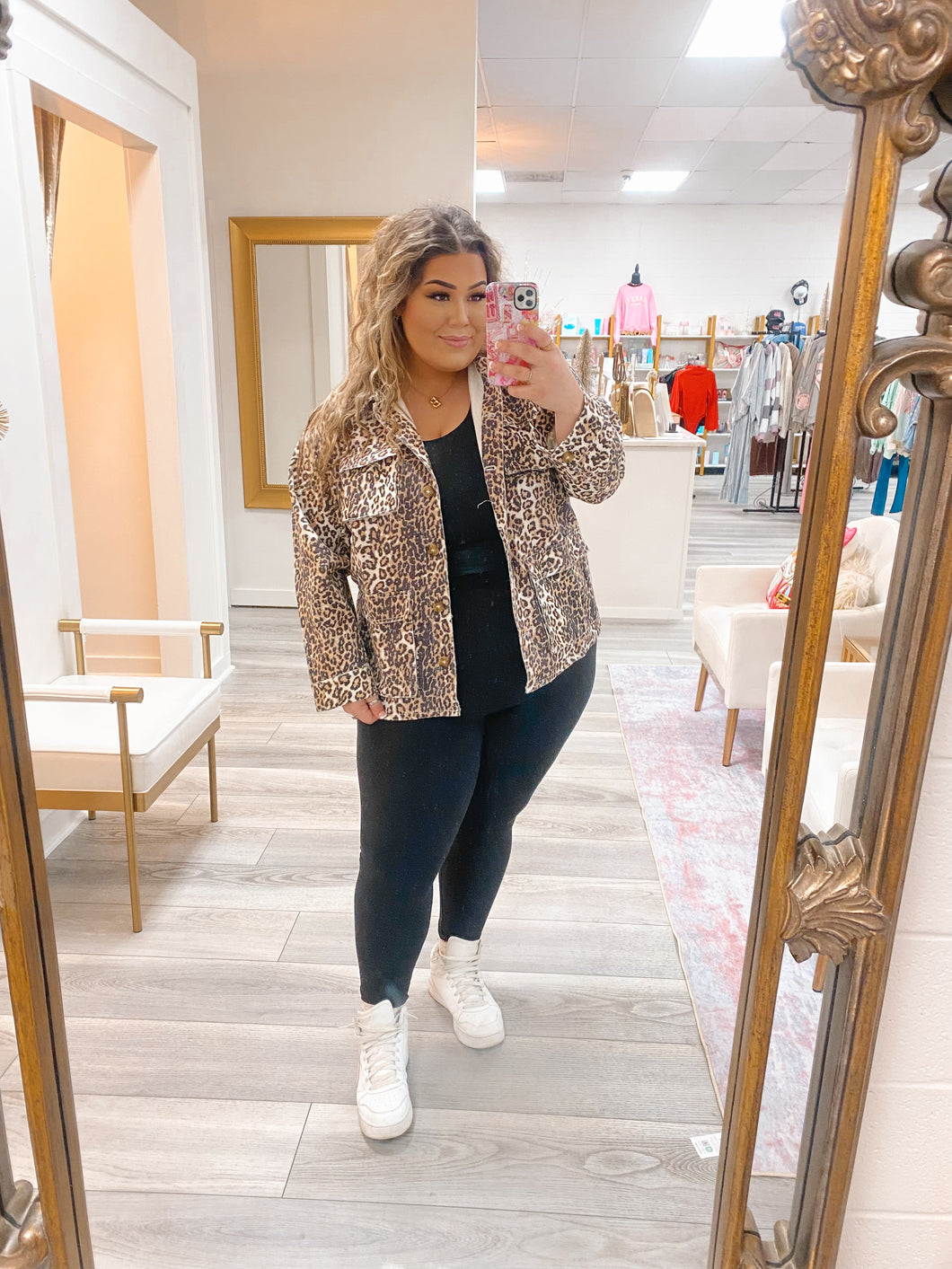 Rocking Around Curvy Shacket