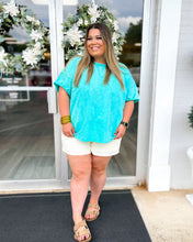 Load image into Gallery viewer, Small Town Tee - Turquoise
