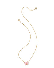 Load image into Gallery viewer, HALEY BOW SHORT PENDANT NECKLACE GOLD BLUSH IVORY MOTHER OF PEARL
