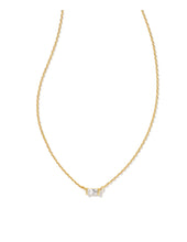 Load image into Gallery viewer, JULIETTE PENDANT NECKLACE GOLD WHITE CRYSTAL
