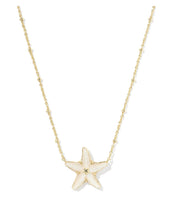 Load image into Gallery viewer, PARKER STARFISH SHORT PENDANT NECKLACE GOLD NATURAL MOTHER OF PEARL
