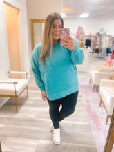 Load image into Gallery viewer, Heights Sweater - Dusty Teal
