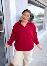 Load image into Gallery viewer, Early Mornings Blouse - Wine
