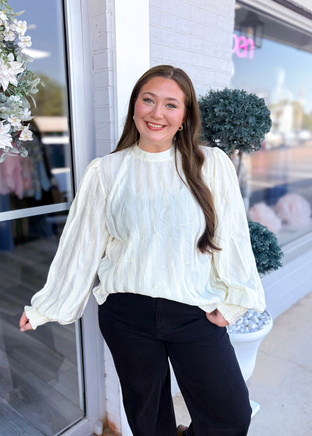 Mallory Blouse - Ivory