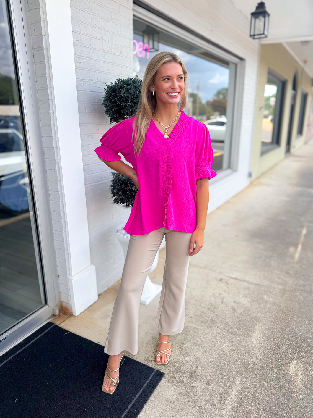 Hot Pink Tea Top