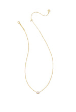 Load image into Gallery viewer, MINI ELISA SATELLITE SHORT PENDANT NECKLACE GOLD PINK OPALITE CRYSTAL

