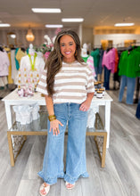 Load image into Gallery viewer, Jesus Loves You Striped Tee
