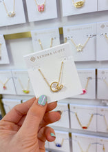 Load image into Gallery viewer, FOOTBALL HELMET SHORT PENDANT NECKLACE GOLD IVORY MOTHER OF PEARL
