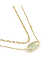 Load image into Gallery viewer, OPHELIA MULTI STRAND NECKLACE GOLD IRIDESCENT ABALONE
