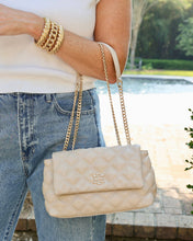 Load image into Gallery viewer, Leigh Quilted Crossbody Nude Quilted
