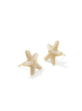 Load image into Gallery viewer, PARKER STARFISH STUD EARRINGS GOLD NATURAL MOTHER OF PEARL
