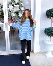 Load image into Gallery viewer, Delicate Lady Oversized Fit Top - Blue/Mint
