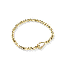 Load image into Gallery viewer, CHEER STRETCH BRACELET GOLD WHITE MOTHER OF PEARL
