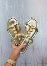 Load image into Gallery viewer, Afton Gold Sandal
