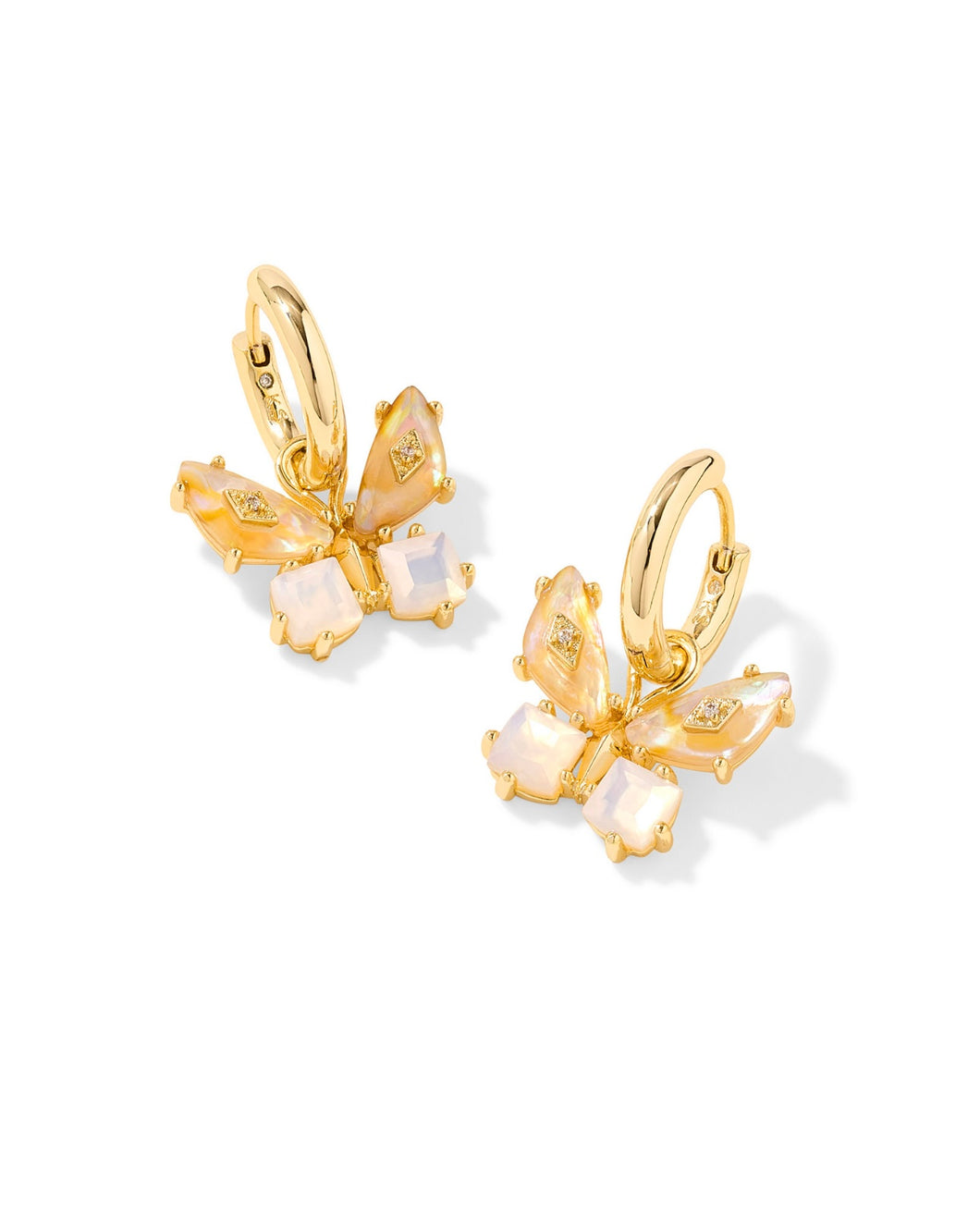 BIANCA BUTTERFLY HUGGIE EARRINGS GOLD IRIDESCENT
WHITE MIX