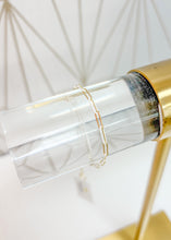 Load image into Gallery viewer, COURTNEY ENAMEL LINK AND CHAIN BRACELET GOLD WHITE ENAMEL
