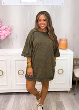 Load image into Gallery viewer, Savannah Sweatshirt Dress - Olive
