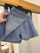 Load image into Gallery viewer, Wrap Front Skort Denim
