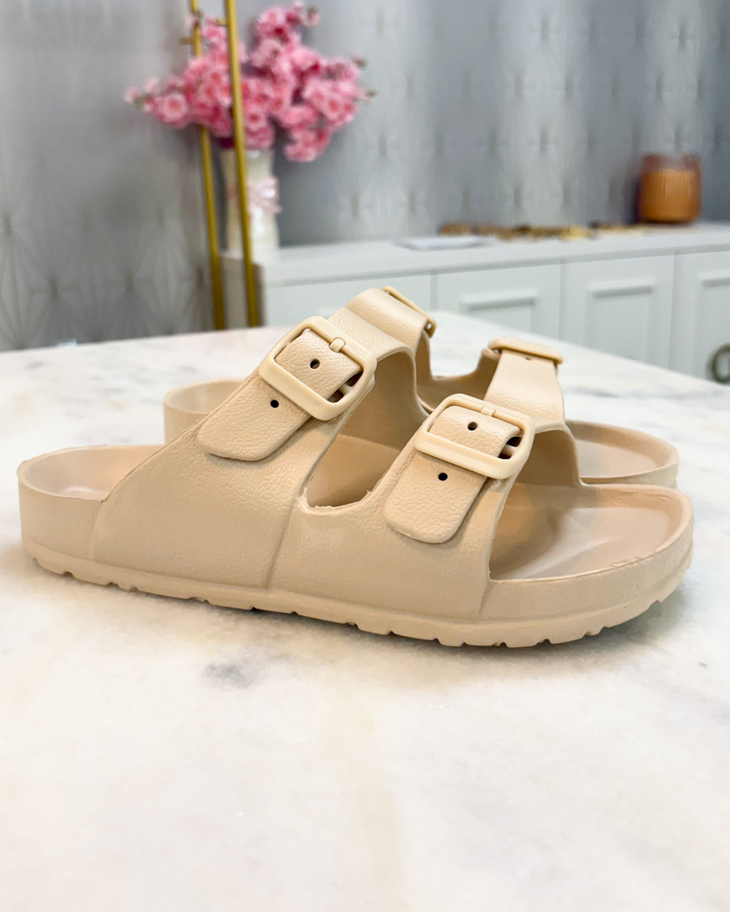 Kristen Beige Slides