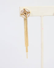 Load image into Gallery viewer, Presley Crystal and Fringe Drop Earring
