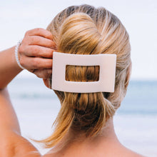 Load image into Gallery viewer, Flat Rectangle Hair Clip | Large | Almond Beige
