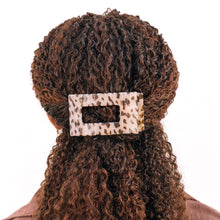 Load image into Gallery viewer, Flat Rectangle Hair Clip | Medium | Blonde Tortoise

