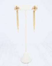Load image into Gallery viewer, Presley Crystal and Fringe Drop Earring
